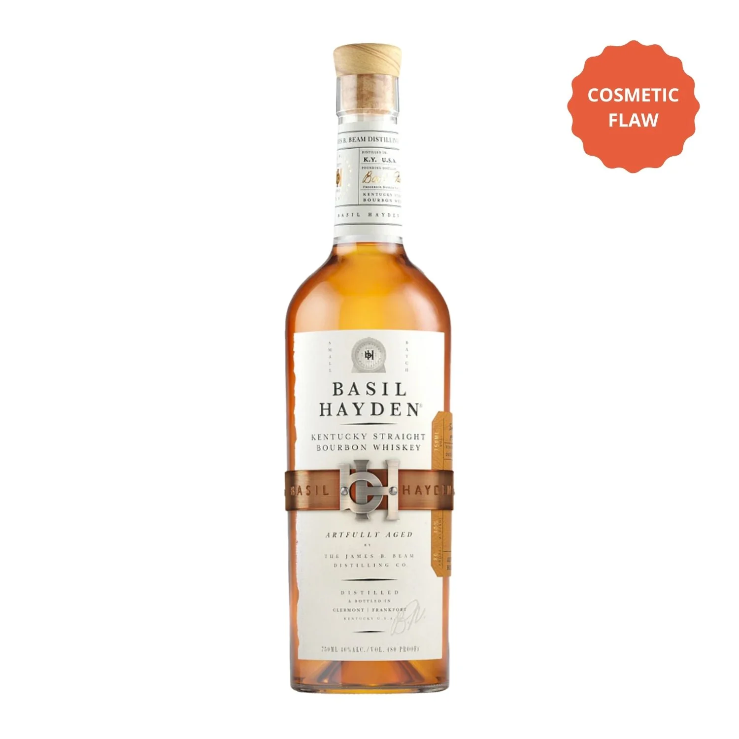 Basil Hayden's Kentucky Straight Bourbon Whiskey – Cosmetic Flaw Bottle Deal (750ml)