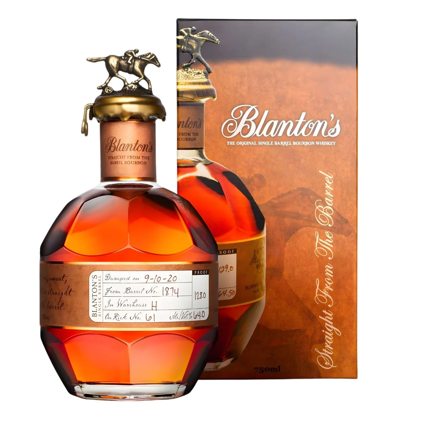 Blanton's Straight From the Barrel Bourbon – 750ml (U.S. Release)