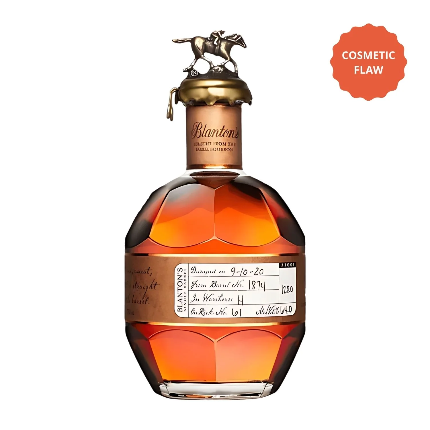Blanton's Straight From the Barrel Bourbon – Cosmetic Flaw Bottle Deal (700ml)