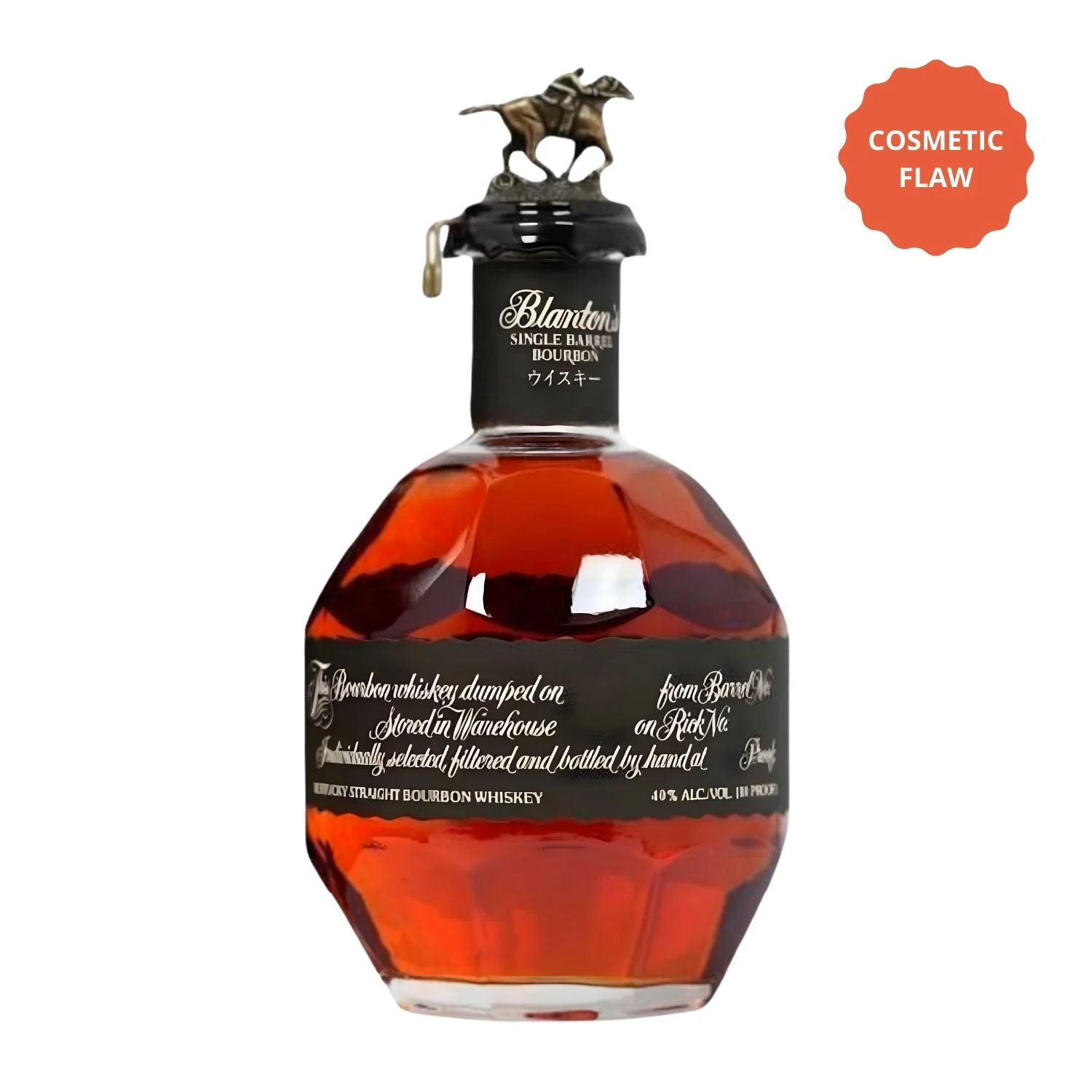 Blanton's Takara Black Edition Bourbon – Cosmetic Flaw Bottle Deal (750ml, Japan Release)