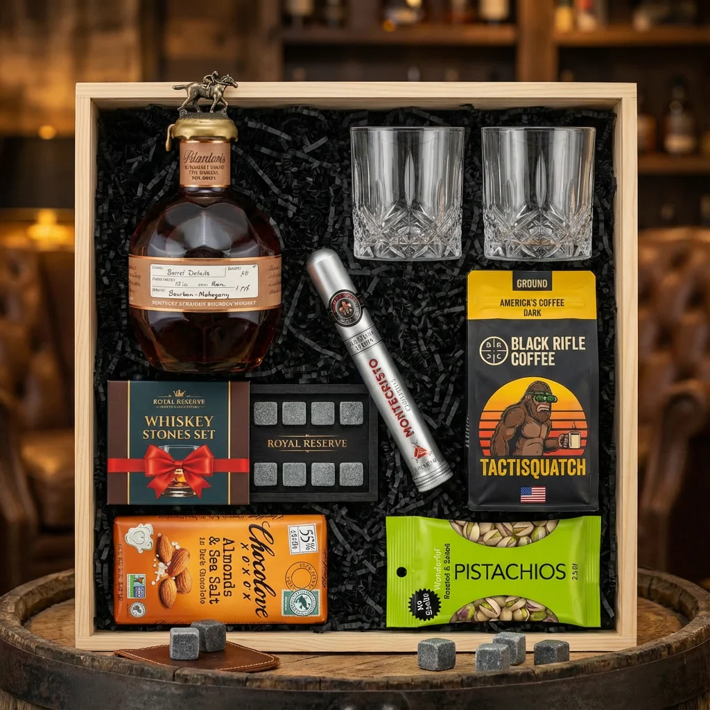Blanton's Straight From the Barrel Gift Crate – Bourbon, Coffee, Chocolate & Whiskey Stones - Image 2