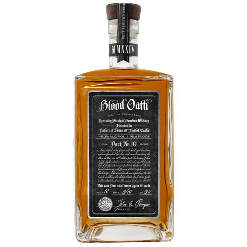 Blood Oath Pact No. 10 Kentucky Straight Bourbon Whiskey (2024 Release) 750ml