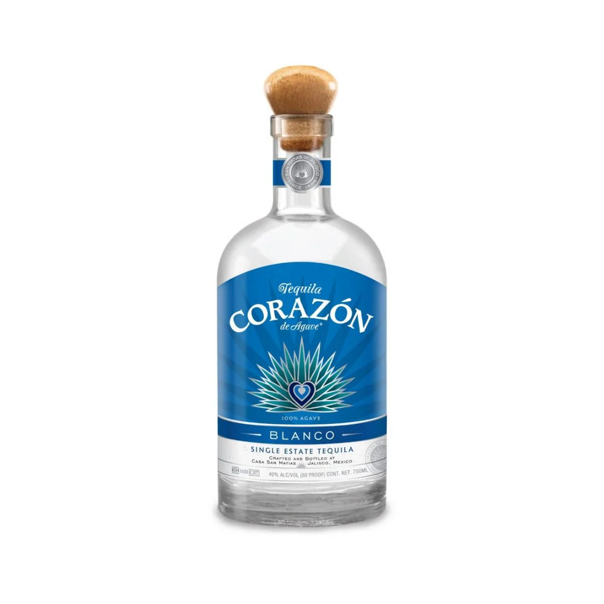 Corazón de Agave Blanco Tequila – Single Estate 750ml