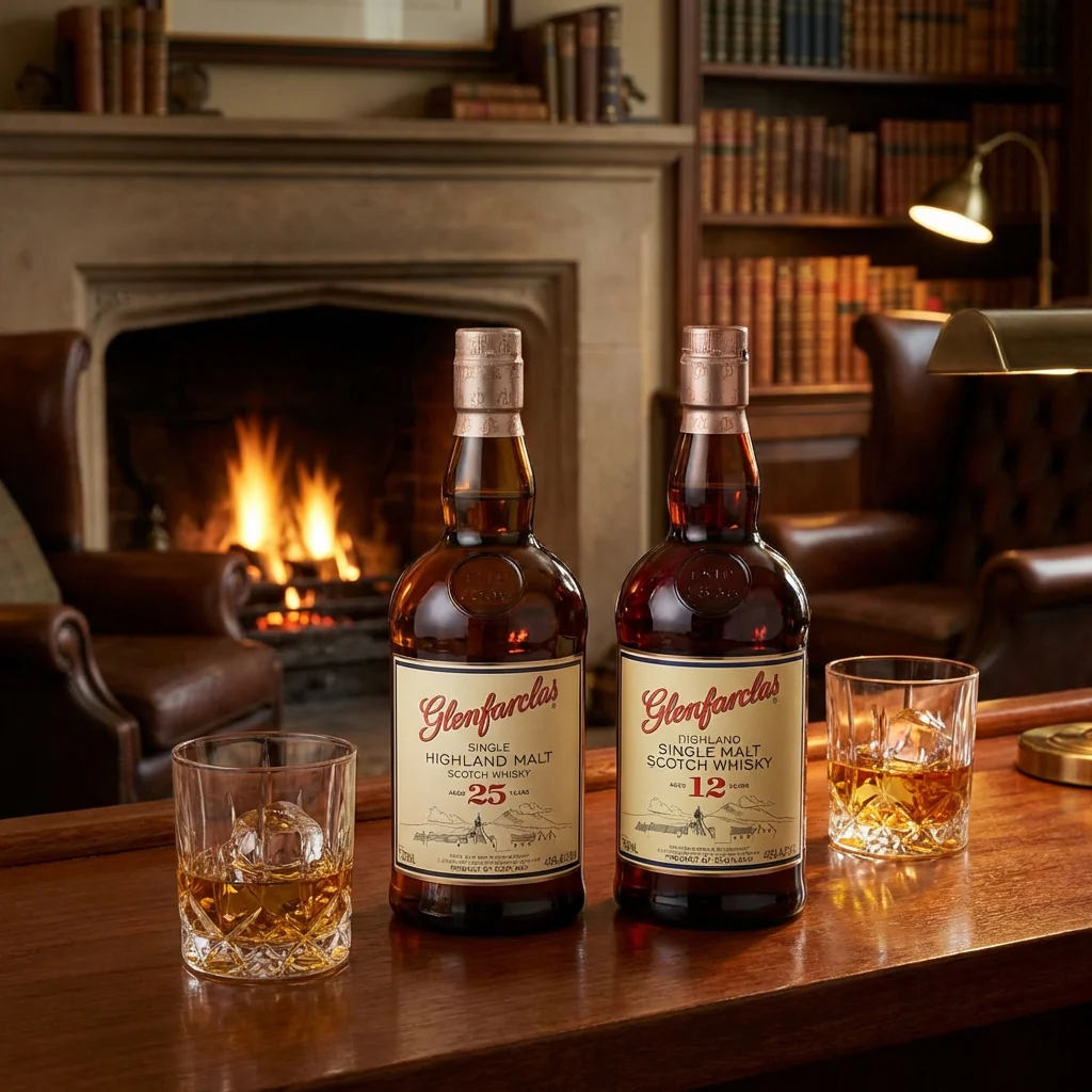 Glenfarclas 12 & 25 Year – Sherry Cask Single Malt Scotch Whisky Bundle (2 x 750ml) - Image 2