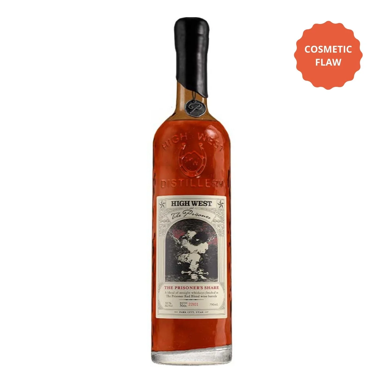 High West The Prisoner's Share Straight Whiskey – Cosmetic Flaw Bottle Deal (750ml)