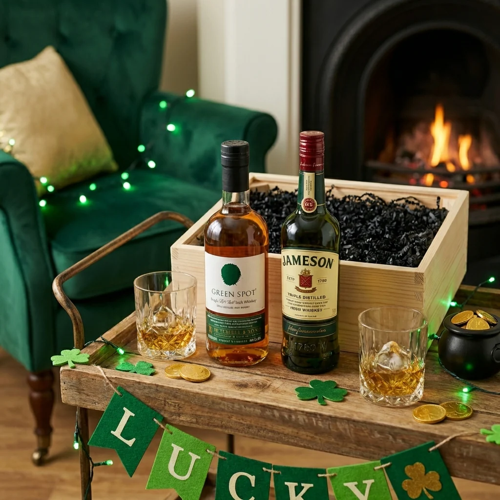 Irish Tasting Duo Gift Crate – Jameson & Green Spot Irish Whiskey (2 Bottles + 2 Glasses) - Image 2