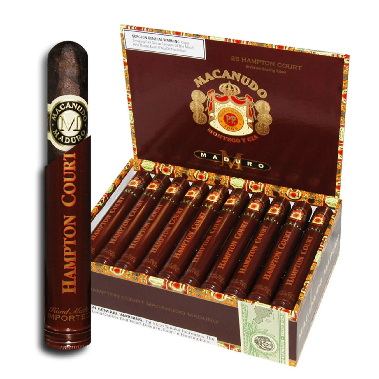 Macanudo Hampton Court Maduro Tube Single Cigar