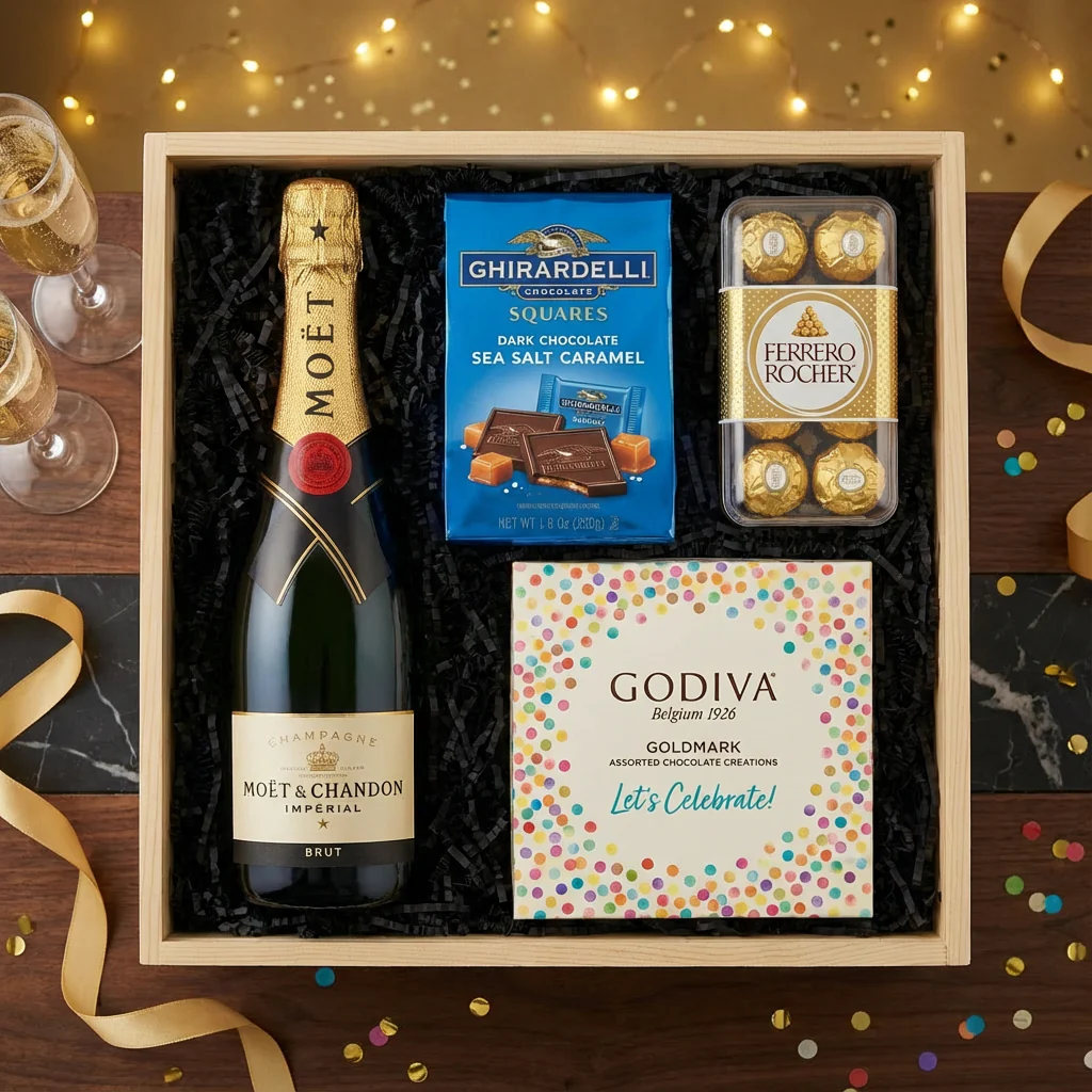 Moët & Chandon Impérial Brut Champagne & Chocolate Celebration Gift Crate - Image 2
