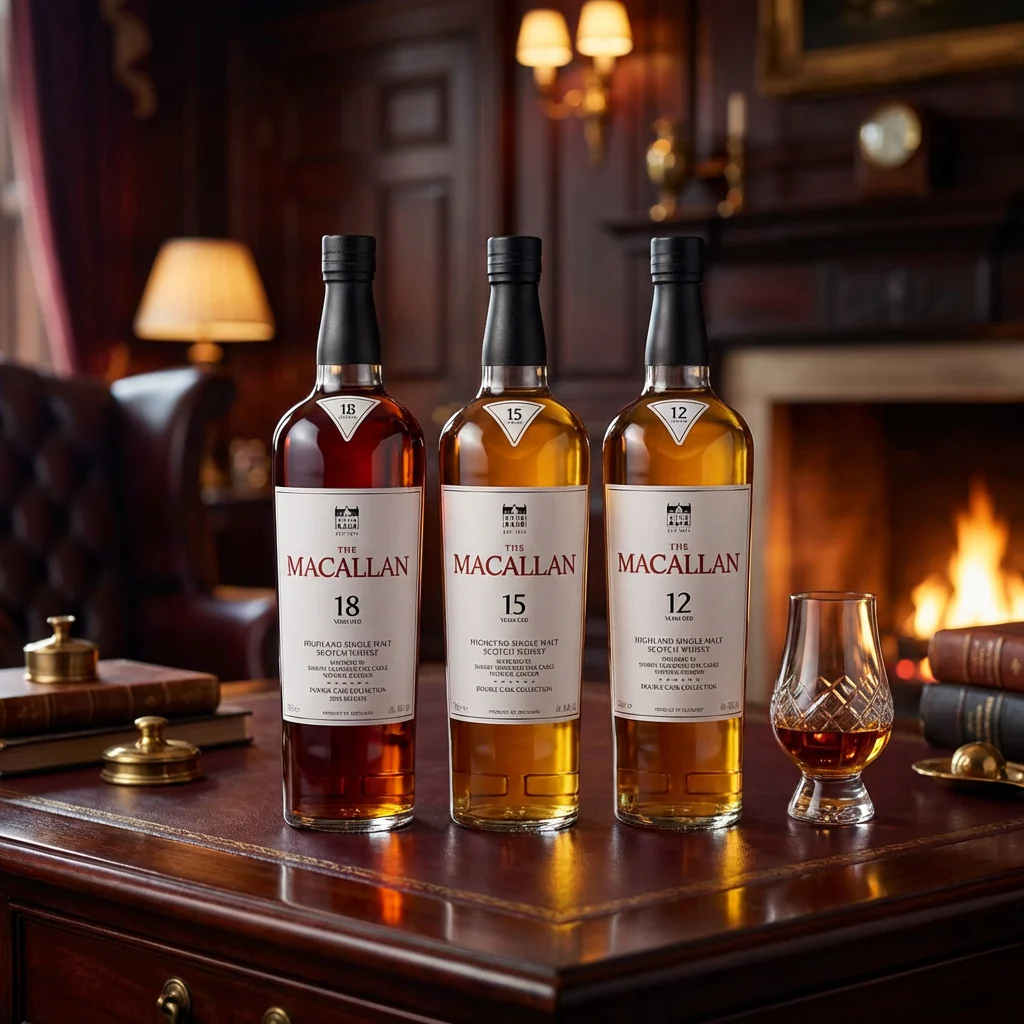 The Macallan Double Cask Trio – 12 Year, 15 Year & 18 Year Single Malt Scotch Whisky (3 x 750ml) - Image 2