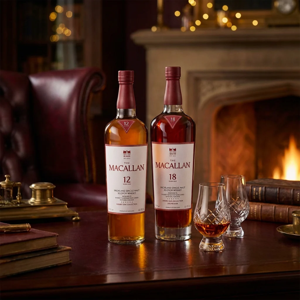 The Macallan Sherry Oak Bundle – 12 Year & 18 Year Single Malt Scotch Whisky (2 x 750ml) - Image 2
