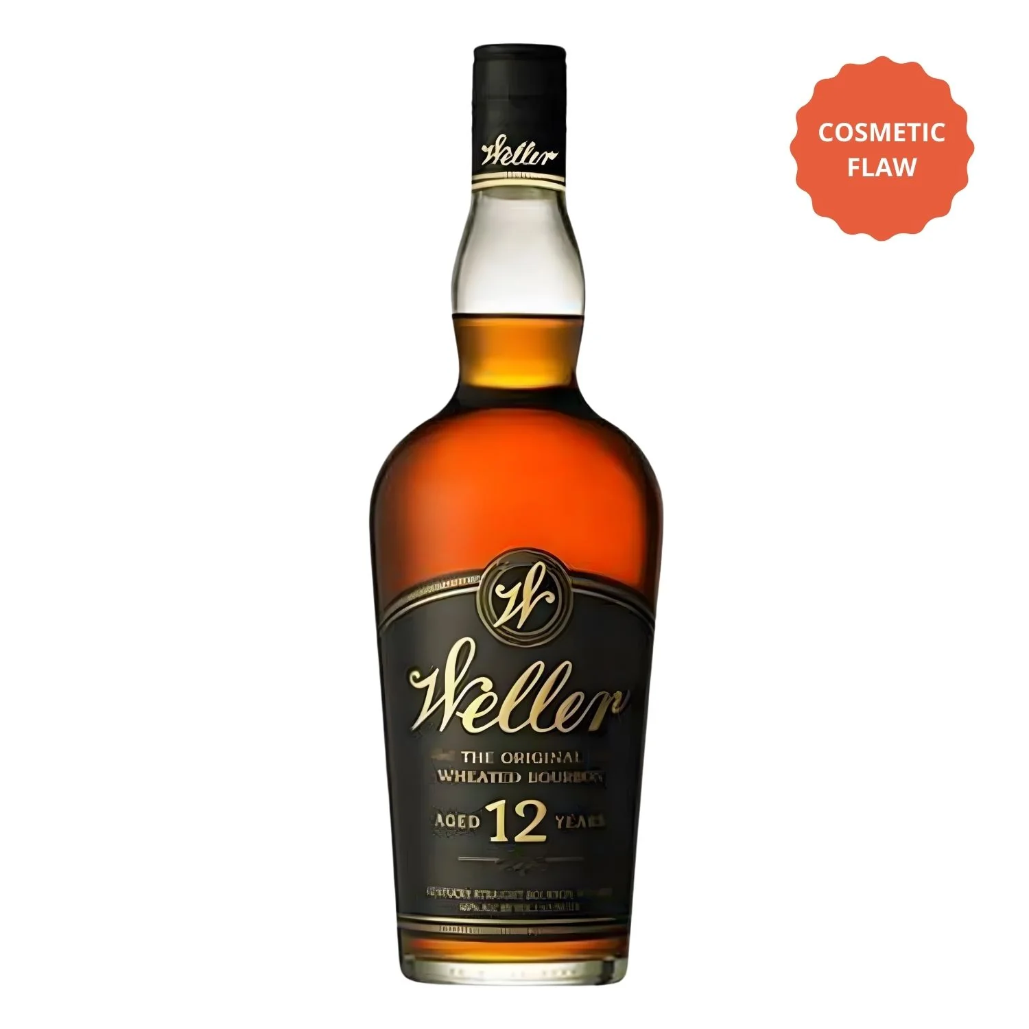 Weller 12 Year Kentucky Straight Bourbon Whiskey – Cosmetic Flaw Bottle Deal (750ml)